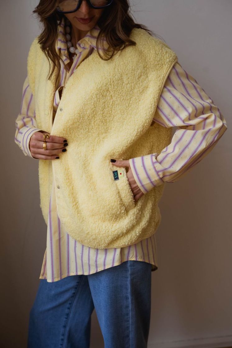 PCKATTY TEDDY VEST NOOS BC 274078 French V