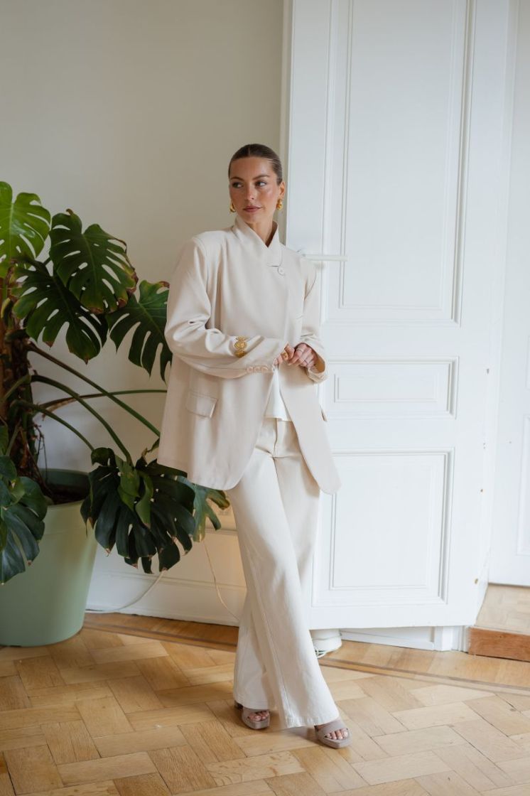 JDYKIRA MW PANT PNT 193778 Egret