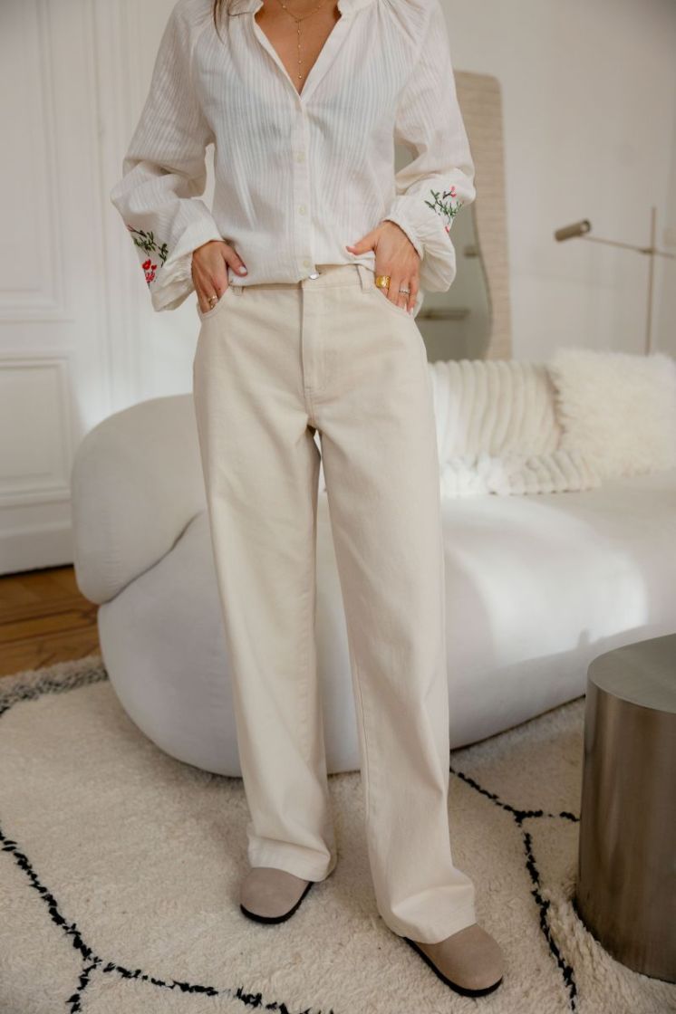 JDYKIRA MW PANT PNT 193778 Egret