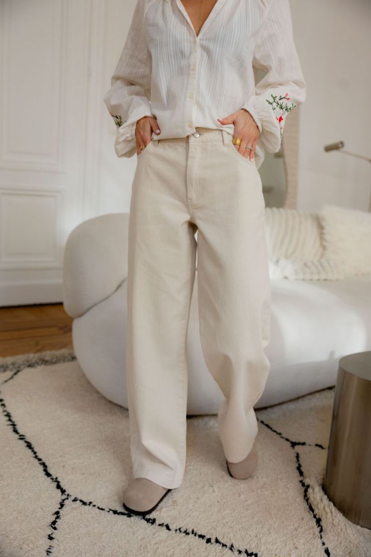 JDYKIRA MW PANT PNT 193778 Egret