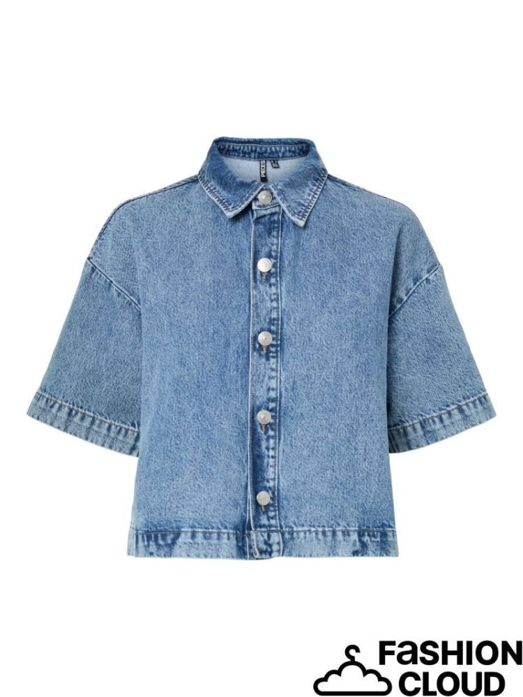 PCSKY SS A-SHAPE DENIM TOP NOO 184420 Medium B