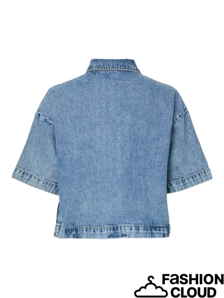PCSKY SS A-SHAPE DENIM TOP NOO 184420 Medium B