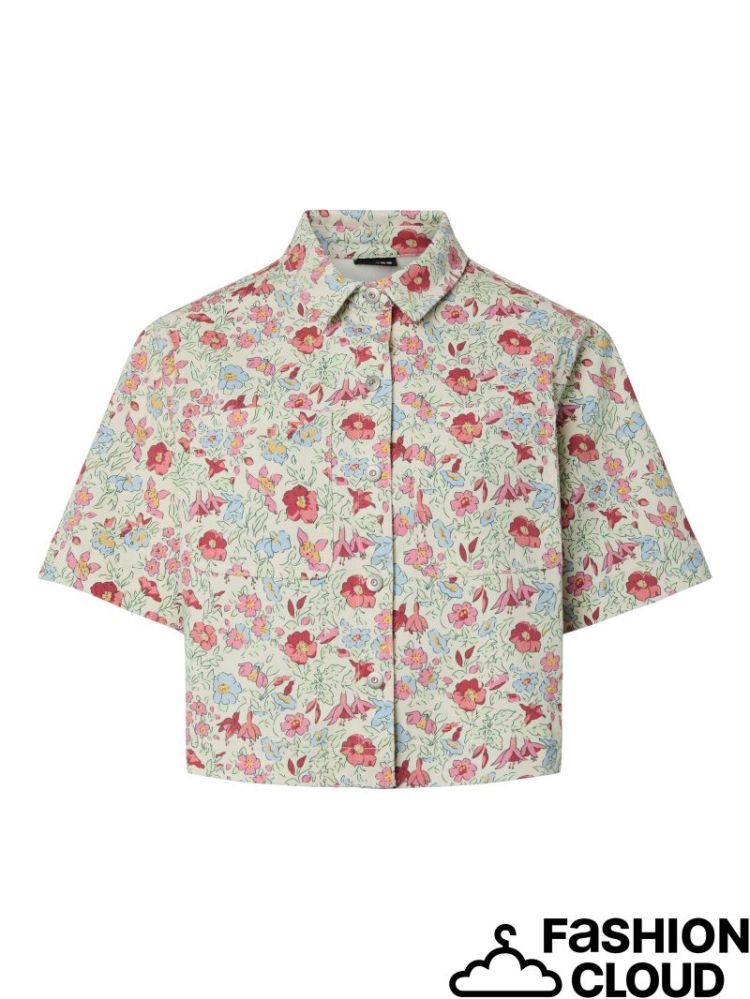 PCSALUME SS DENIM SHIRT 245215005 Birch