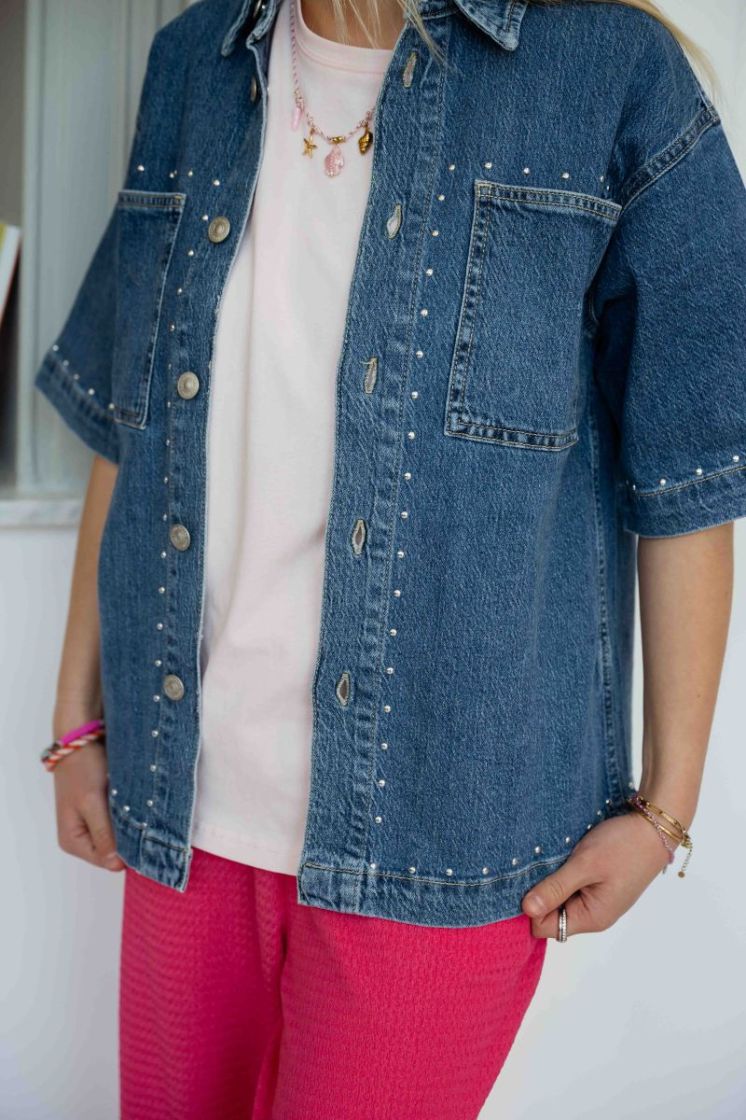 PCKARLA SS DENIM SHIRT D2D PP 184420 Medium B