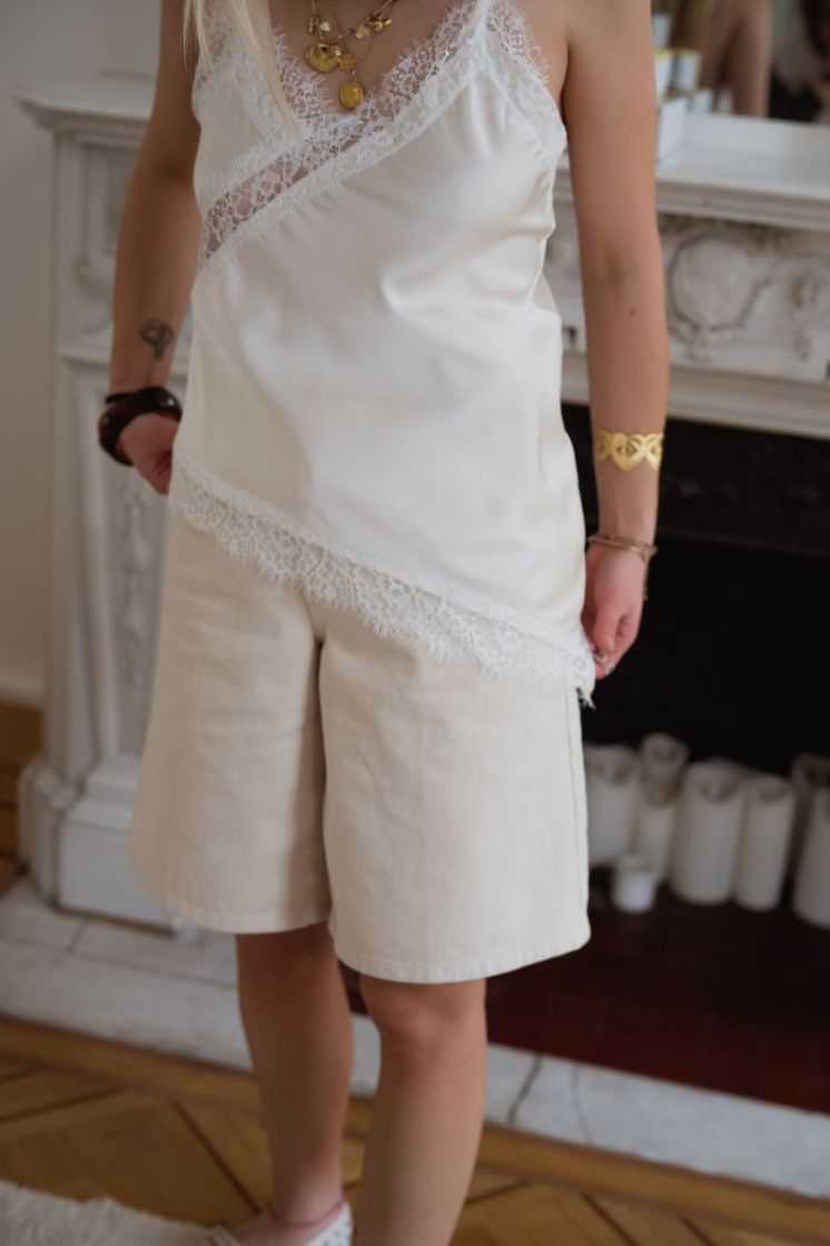 JDYKIRA HW BERMUDA SHORTS PNT 193778 Egret