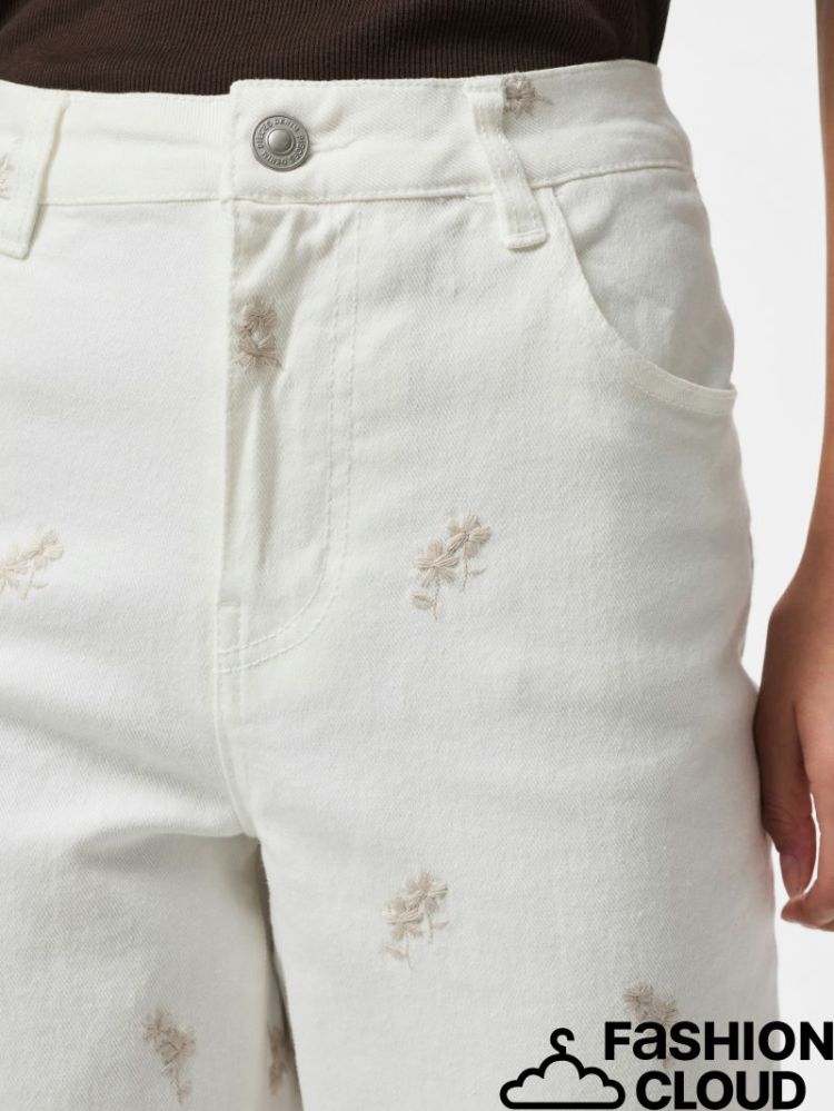 PCVIOLET MW STRAIGHT JEANS PP 196342001 Cloud