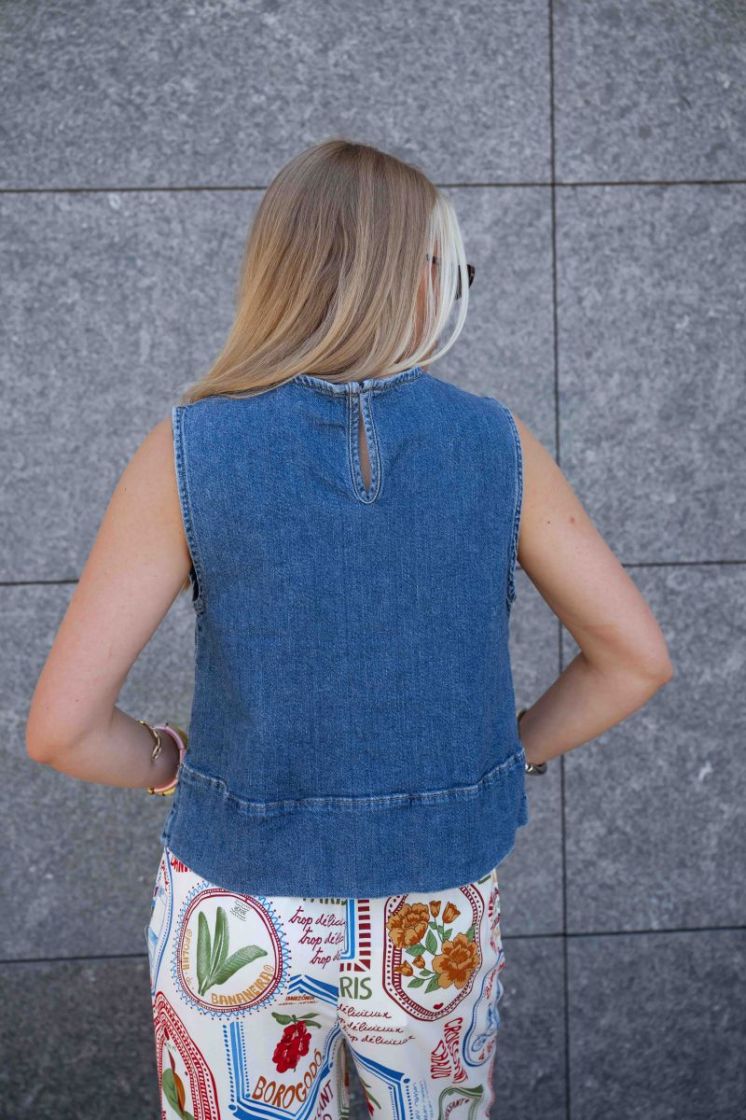 PCSILKE SL DENIM TOP NOOS BC 184420 Medium B