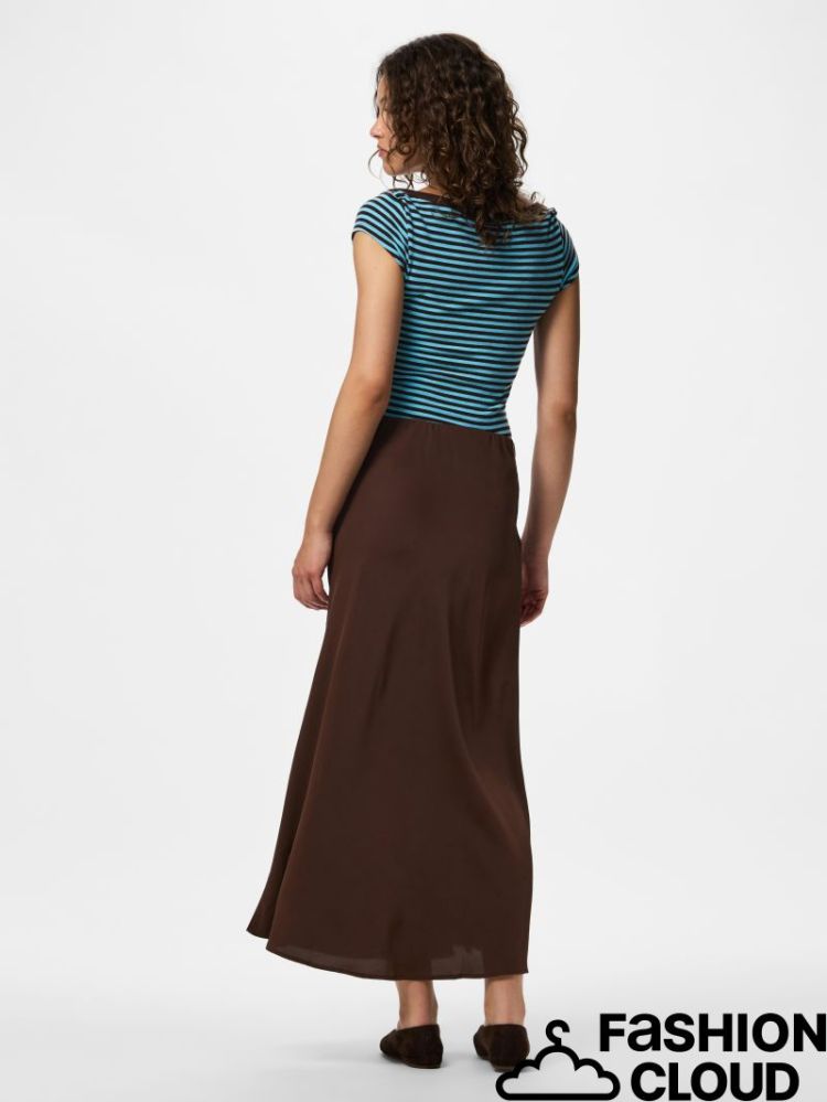 PCFRANAN HW ANKLE SKIRT WVN NO 302664 Hot Fudg