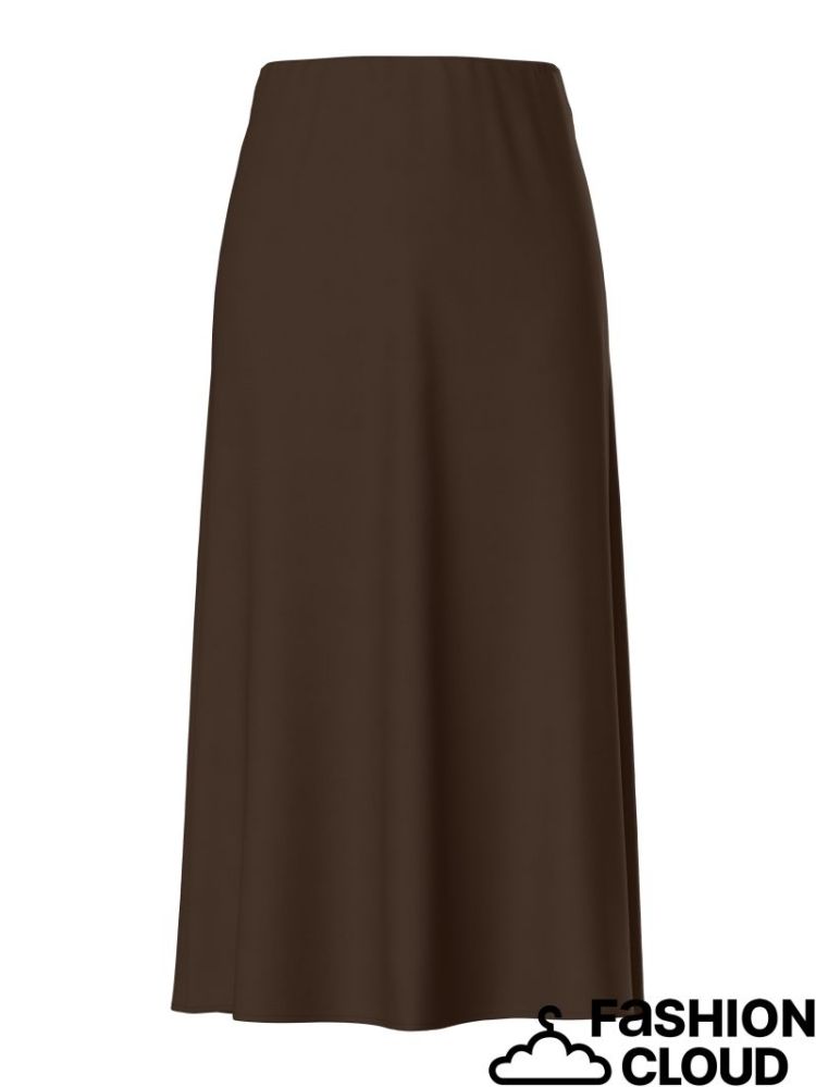 PCFRANAN HW ANKLE SKIRT WVN NO 302664 Hot Fudg