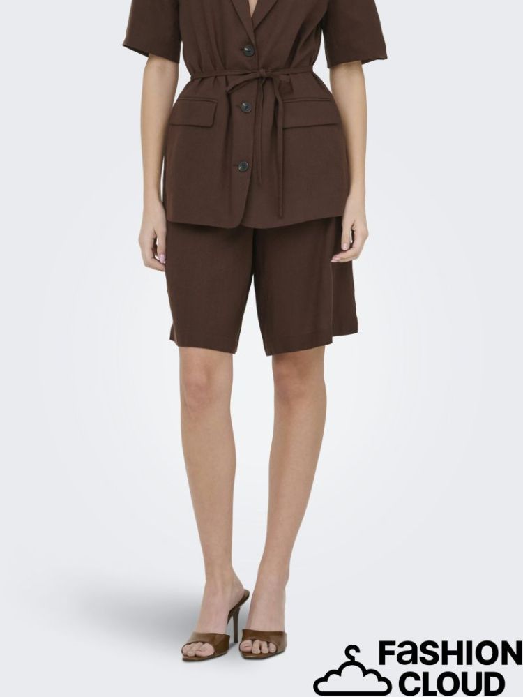 JDYNAOMI LINEN MW BERMUDA SHOR 242836 Chicory