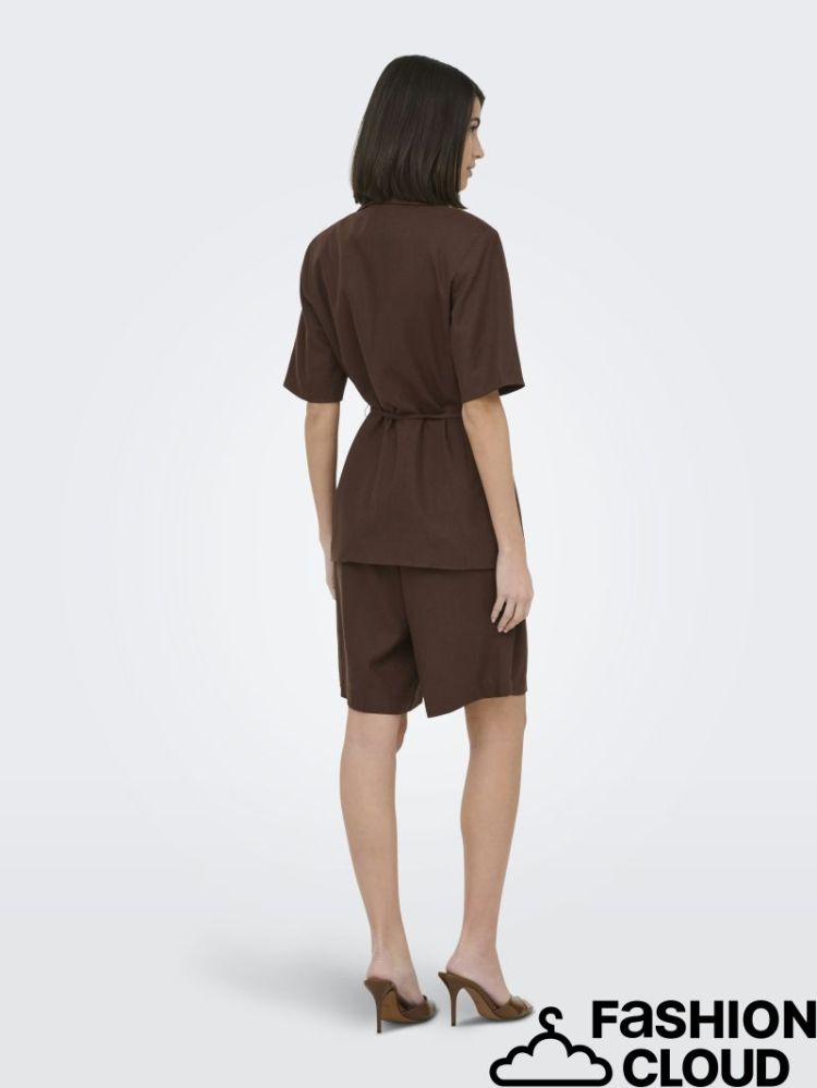 JDYNAOMI LINEN MW BERMUDA SHOR 242836 Chicory