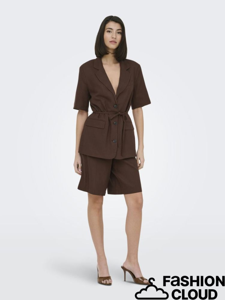 JDYNAOMI LINEN MW BERMUDA SHOR 242836 Chicory