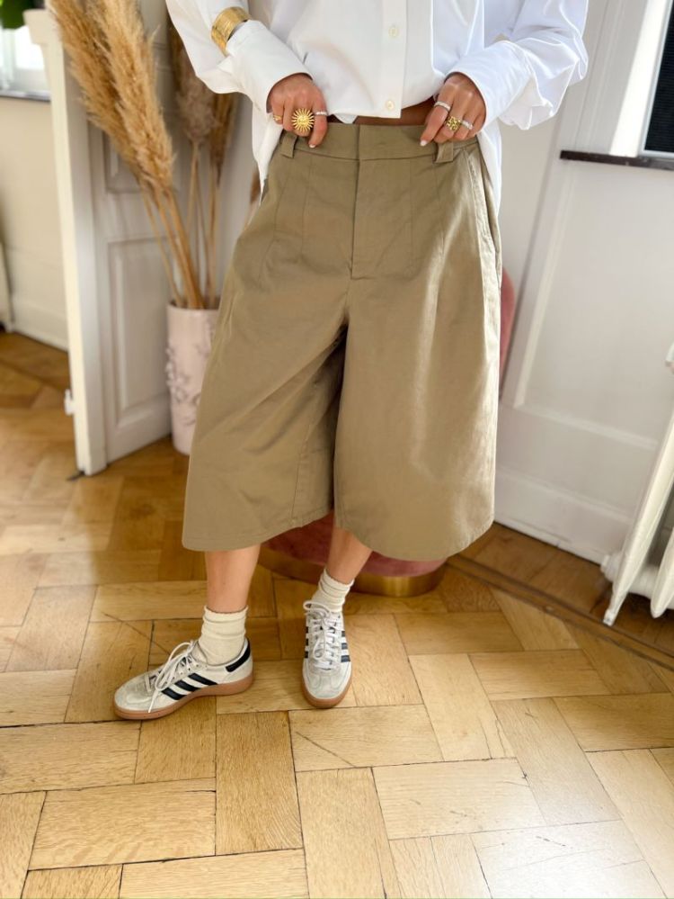 JDYBIANCA HW BERMUDA SHORTS PN 253216 Lead Gra