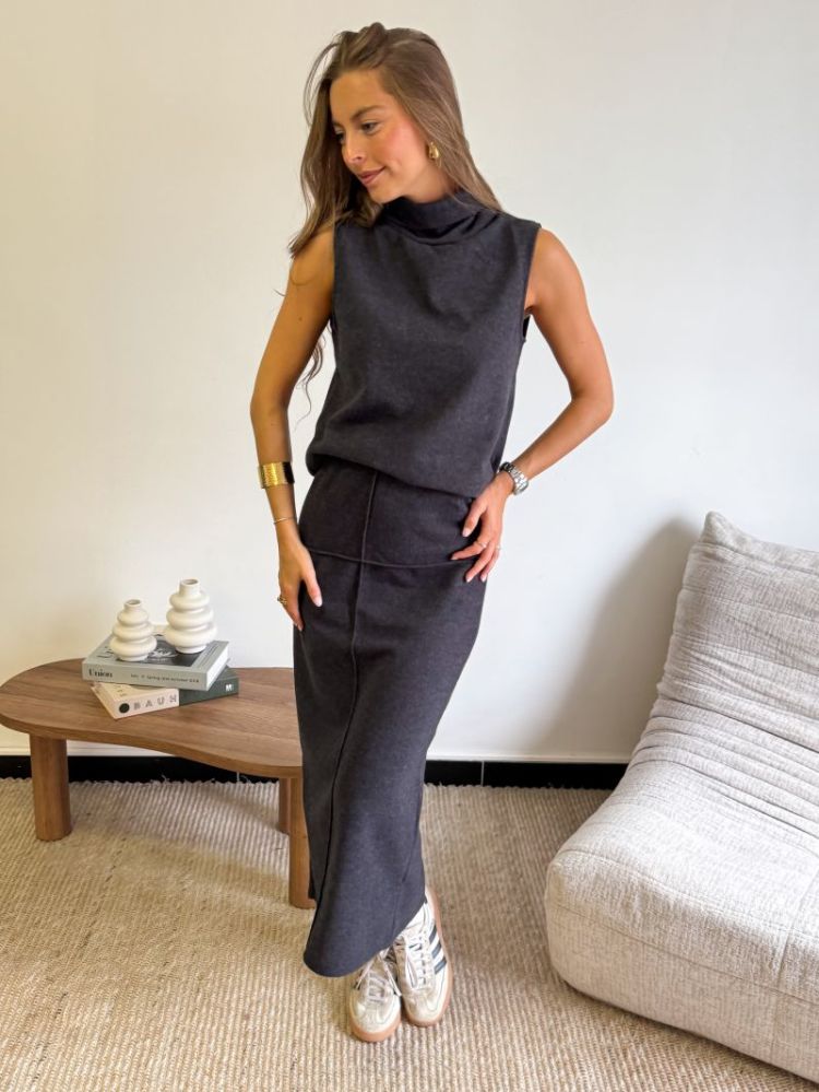 JDYHERO LIFE PENCIL SKIRT JRS 179074 Dark Gre