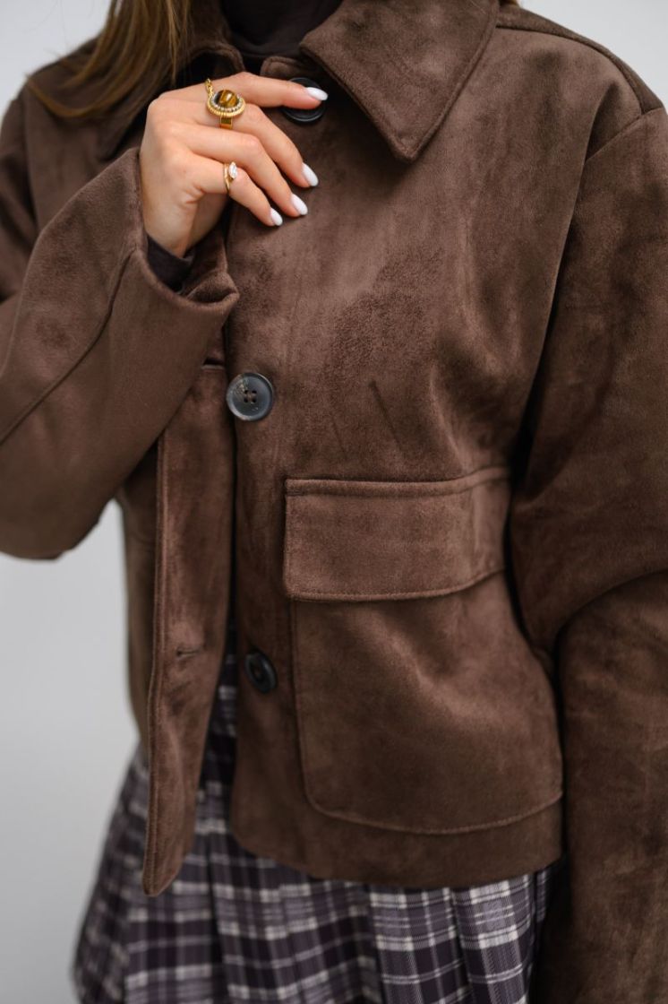 JXLUISA BRUSHED JACKET OTW 176191 Demitass